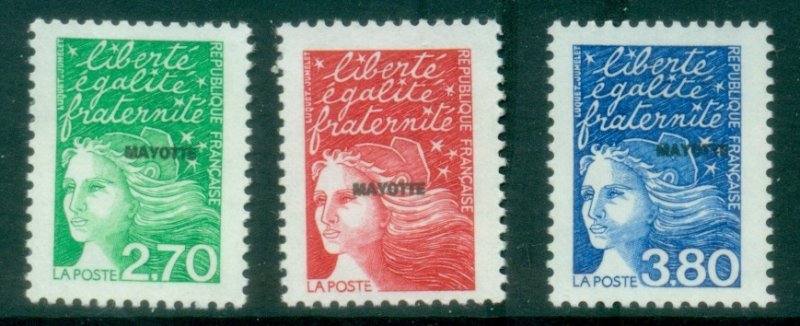 Mayotte 1997 Marianne 3v MUH