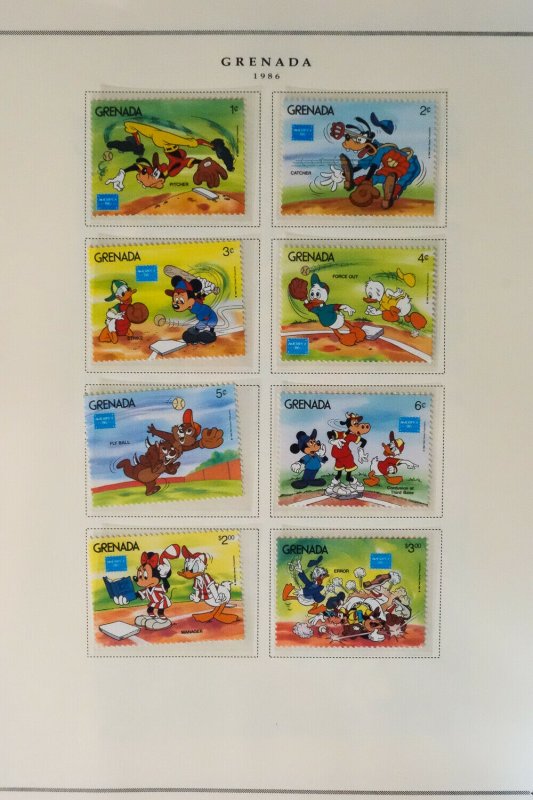 Grenada Mint NH 1980s Disney Stamp Collection