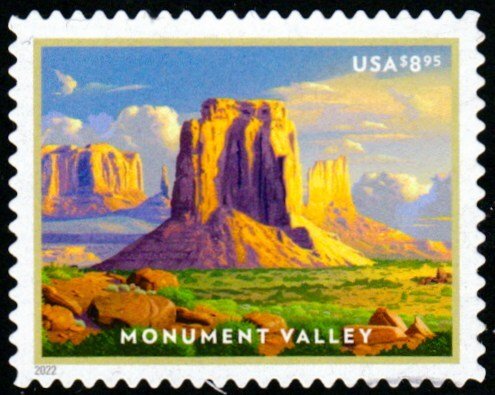 SC# 5666 - ($8.95) - Priority Mail - Monument Valley - Used Single Off Paper