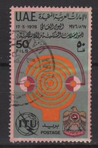 United Arab Emirates 1976 - scott 65 used - Telecom. day