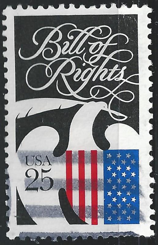 US #2421 25c Constitution Bicentennial - Bill of Rights