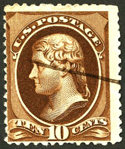 U.S. #209 USED CREASE