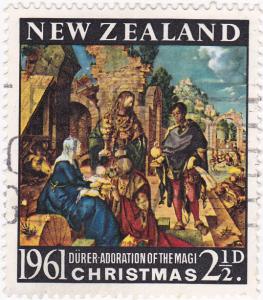 New Zealand 1961 Christmas 2 1/2d used 