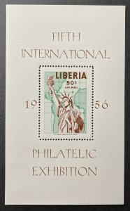 Liberia 1956 #c103 S/S, FIPEX, MNH.