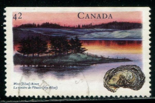 1409 Canada 42c West (Eliot) River, used