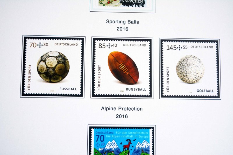 COLOR PRINTED GERMANY 2011-2020 STAMP ALBUM PAGES (89 illustrated pages)