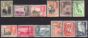 1948 Gold Coast KGVI portrait type complete used set Sc# 130 / 141 CV $52.40