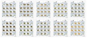 Estonia 2022 Definitives Honey insects BeePost Set of 10 sheetlets MNH