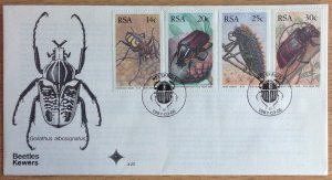 SOUTH AFRICA FDC 1987 BEETLES SG612/615