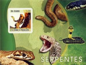 St Thomas - Snakes -  Stamp S/S  - ST9324b