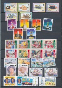 Jersey 1990s/2002 Cats Lighthouses Art Royalty MNH (Apx 68) BL454