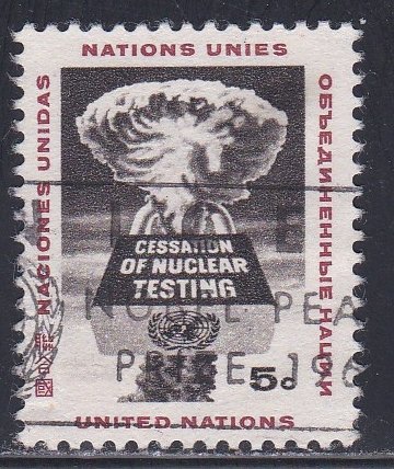 United Nations - New York # 133, Nuclear Test Ban Treatu, Used,