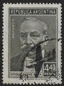 Argentina # 663 - Roque Seanz-Pena - used