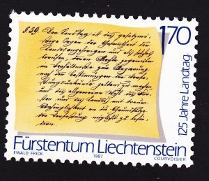 Liechtenstein 872 MNH 1987 Diet 125th Anniversary Constitution of 1862 Issue