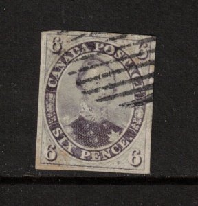 Canada #10 Very Fine Used Large Margins & Rare **With Certificate**