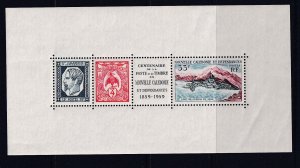 New Caledonia 1960, 100th Postal Service MNH S/Sheet # 317a