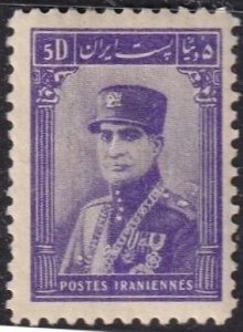 Iran 827 (mh) 5d Reza Shah Pahlavi, vio (1935)