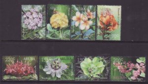 Aruba-Sc#575-82- id5-unused NH set-Flowers-2017-