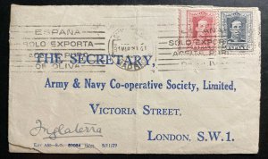 1930 Madrid Spain Cover To Army & Navy Cooperative So London England