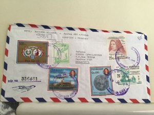 Paraguay  registered Airmail multi stamps and cancels  cover Ref R25470