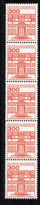 Germany Bund Scott # 1315, mint nh, variation coil of 5, with #, Mi# 1143AIR