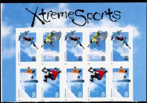 US  3321-24  Extreme Sports 33c - Top Header Plate Block of 10 - MNH - V1111