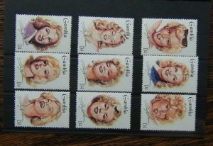 Gambia 1995 Marilyn Monroe American Entertainer Commemoration set MNH