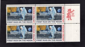 C76 Moon Landing, MNH UR-ZIP blk/4