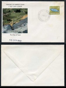 Norfolk Is 1/- FDC on cover