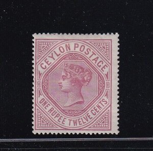 Ceylon Scott # 142 F-VF OG mint previously hinged nice color cv $ 38 ! see pic !