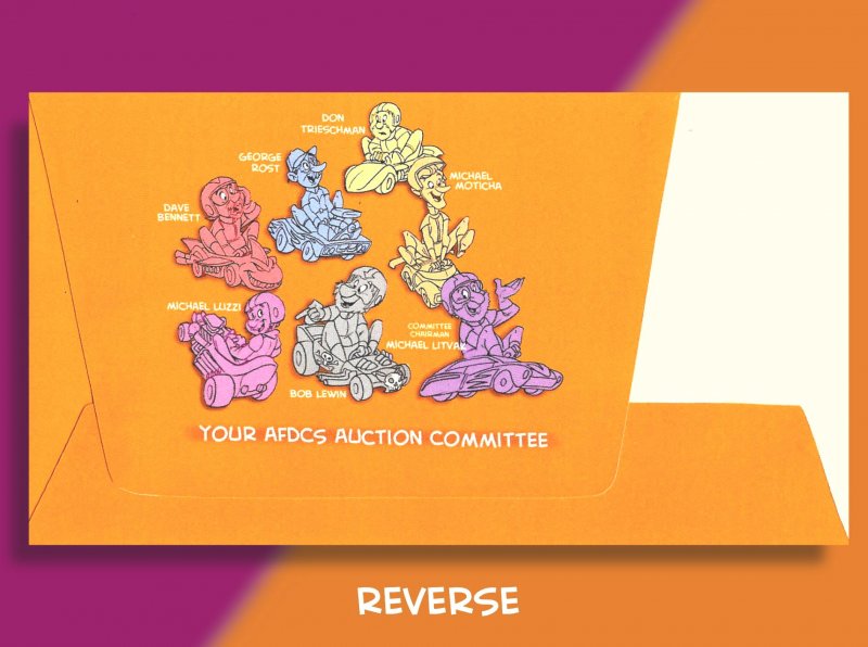 AFDCS Thanks Its Auction Donors w/Hot Wheels Pop-Up Mayhem! PURPLE PASSION FDC!
