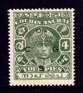 India (Cochin) - Scott #O50 - MH - SCV $3.00