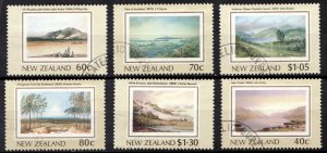 1988 New Zealand Sc #912-17 Lakes & Nature Scenes Heritage   Used stamp set Cv$6