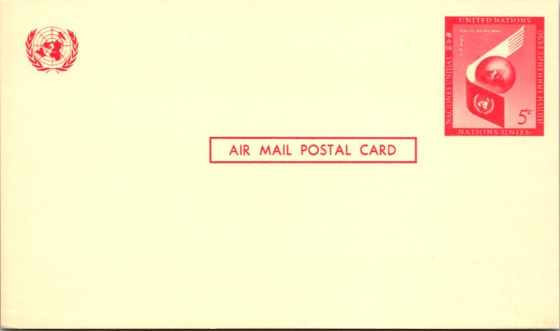 United Nations, New York, Government Postal Card