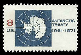PCBstamps   US #1431 8c Antarctic Treaty, MNH, (3)