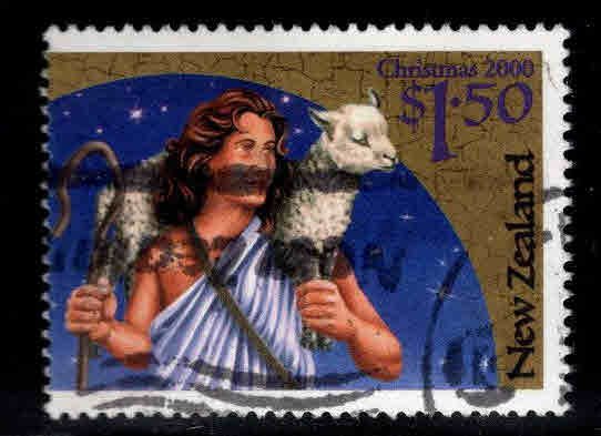 New Zealand Scott 1676 used Christmas 2000 stamp