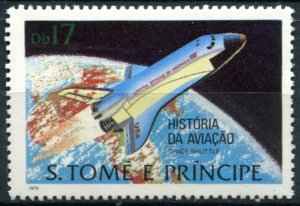 Sao Tome & Principe Sc#533 MNH, 17d multi, History of Aviation (1979)