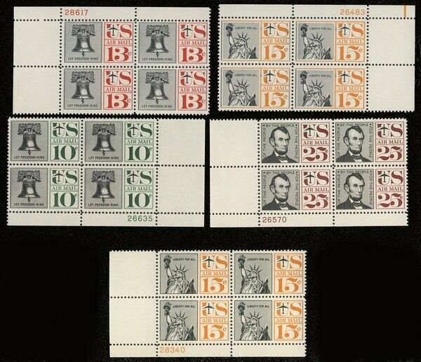 MALACK C57 - C59, C62, C63 F/VF OG NH, (stock photo ..MORE.. pb1571