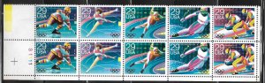 Scott #2615a 29c 1992 Winter Olympics LL PB #S1111 F VF MNH - DCV=$7.00