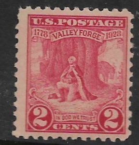 UNITED STATES 645 HINGED  VALLEY FORGE