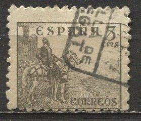 Spain; 1939; Sc. # 664; Used NO Imprint Perf. 11 Single Stamp