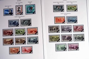 COLOR PRINTED RUSSIA 1960-1965 STAMP ALBUM PAGES (84 illustrated pages)