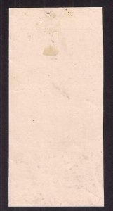 #OX5a IMPERF strip of three w GUM, constant flaw extra line Type E, HIGH QUALITY