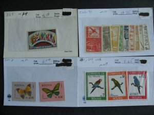 Bolivia collection assembled in sales cards