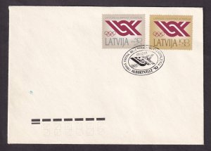 Latvia 1992 Albertville Olympic Games FDC