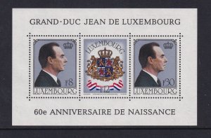 Luxembourg   #650    MNH   1981   Grand Duke sheet