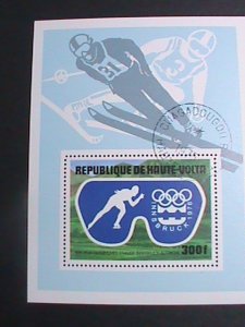 ​UPPER VOLTA-1976 WINTER OLYMPIC-INNSBRUCK'76 CTO S/S SHEET VERY FINE