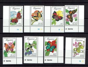 Guyana: 1989, Butterflies, MNH set