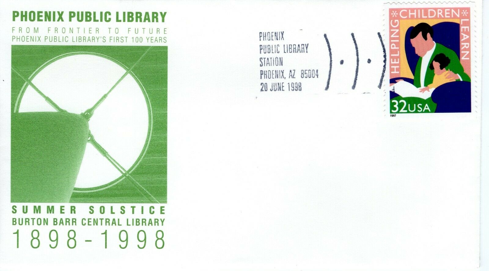 Burton Barr Library Summer Solstice Phoenix AZ 1998 Fdc9714