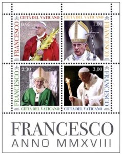 2018 - VATICAN - Pontificate of Pope Francis, sheet - MNH**